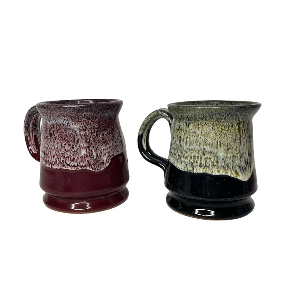 Deneen Pottery Set Hand Thrown Coffee Mugs Georgian House Captain Jefferds Inn - Picture 2 of 16